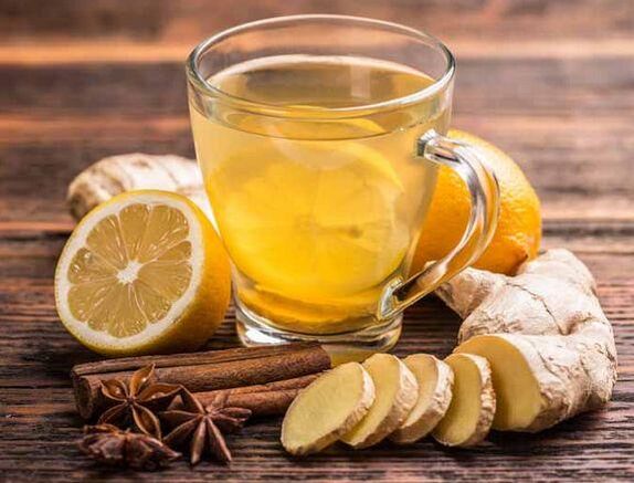 Tè con zenzero, limone, cannella e chiodi di garofano per un'erezione duratura